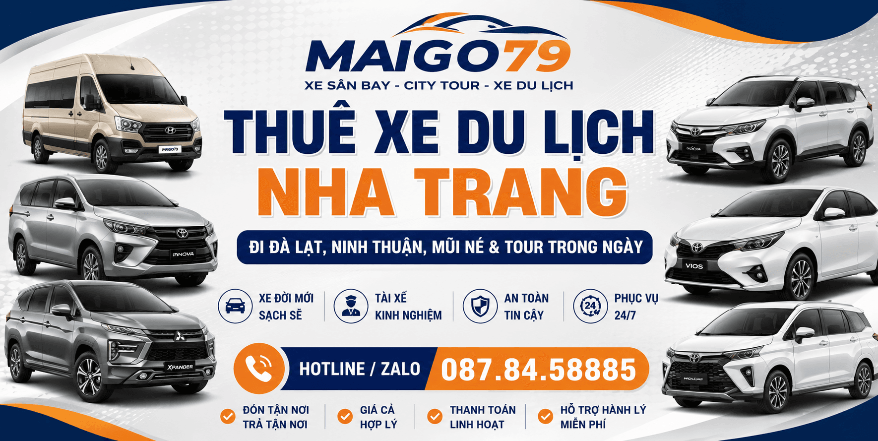 Thuê Xe Du Lịch Nha Trang Đi Đà Lạt, Ninh Thuận, Mũi Né & Tour Trong Ngày Giá Rẻ