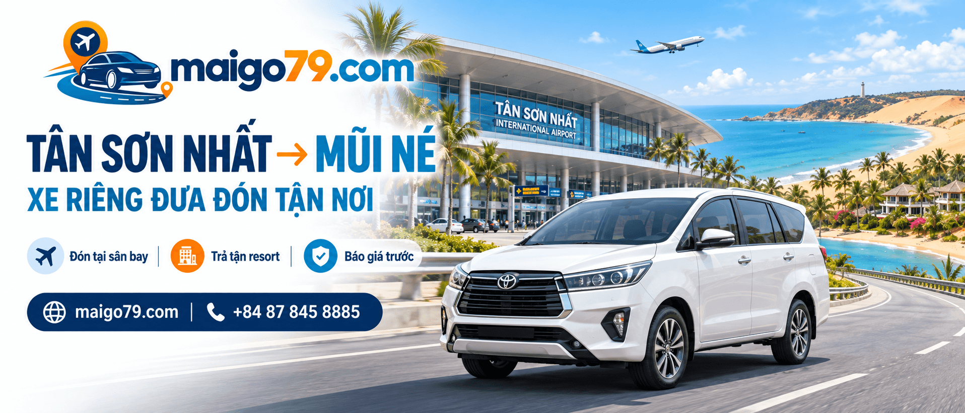 Hình ảnh bài viết: Từ sân bay Tân Sơn Nhất đi Mũi Né thế nào? Xe khách, taxi hay xe riêng?
